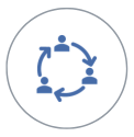 learning exchange icon in circle